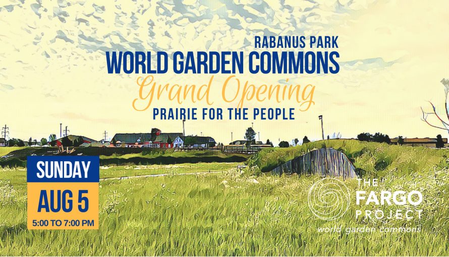 You're invited to the Prairie for the People Grand Opening at World Garden Commons, in Rabanus Park Sunday, Aug 5, 2018